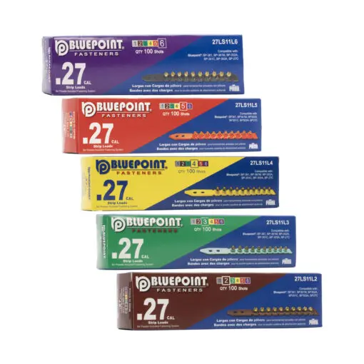 BluePoint Fasteners .27 Caliber Long Strip Loads Boxes